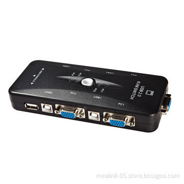 KVM Switcher, 4 Ports, USB TypeNew